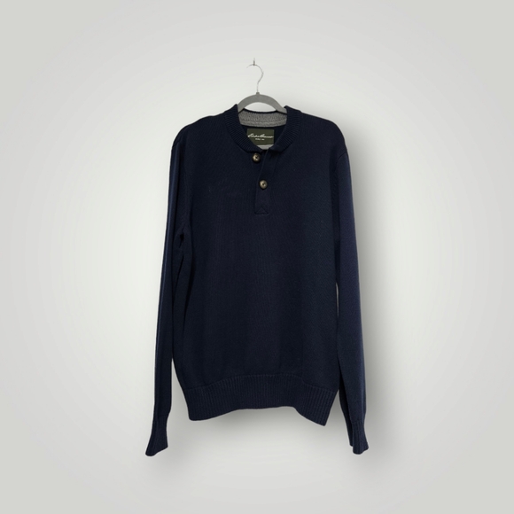 Eddie Bauer Other - EDDIE Bauer Sweater Mens Large Navy Long Sleeves Crewneck‎ Pullover